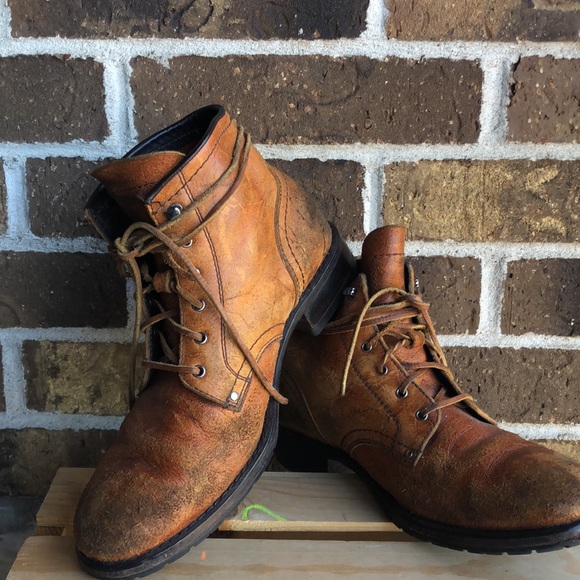 COLE HAAN Brown Genuine Learner Combat Boots with leather laces - Picture 2 of 12